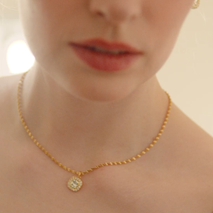 Mikana Shihiro Gold Plated Pendant Necklace for Women accessories kwintas wedding bridal party gift