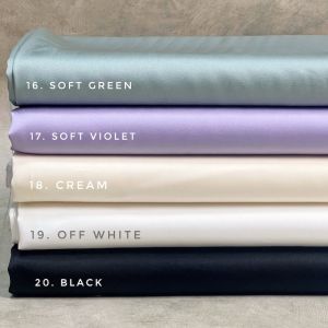 ผ้าเมตร ผ้าซาติน Olivia satin ผ้าซาตินเกรดคุณภาพสูง เนื้อพรีเมี่ยม หน้ากว้าง 60นิ้ว High Premiun