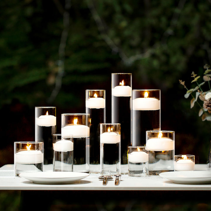 Glass Candlestick Valentine's Day Romantic Candlelight Dinner