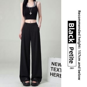 YAYANGREN | New Summer Brown Womens Trousers Slim Straight Leg Pants