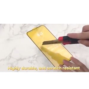 Promo Paket 2 in 1 Tempered Glass Oppo A79 5G 2023 / Oppo Reno 7Z 5G 2022 Anti Gores Layar Tepi Hitam + Garskin Carbon Transparan