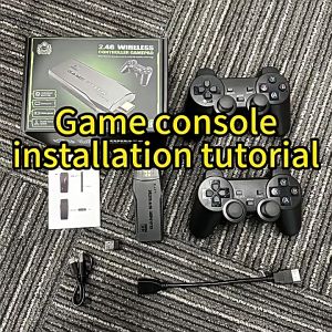 SKYLUX Game Console Portable Game Stick 4K HDMI 2.4G Wireless Controller 64GB Built-in20000+ Classic Games M8 Gaming Machine Joystick Classic Retro TV Game Console 2 Player TV Gaming Set 遊戲機