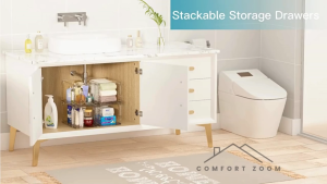 Clear Acrylic Drawer Stackable Storage Drawers Easily Assemble Containers for Pantry Organization