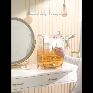 SK-K168 Rak Kosmetik dengan Laci Anti Debu Tempat Makeup Skincare Transparan Serbaguna / Luxury Rak Skincare Makeup Rack / Rak Akrilik Waterproof Import
