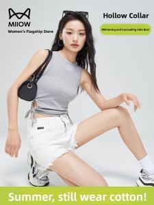 Miiow | American Style Cotton Vest Women Summer Outdoor Wear Sleeveless Top Base Layer Shirt Cool Spicy Small Strap Printed