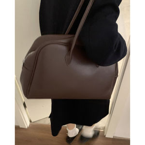 Preppy Style Retro Briefcase Bag Female Winter 2024 New Arrival Tide Fashion South Korea Underarm Bag Large Capacity Commuter Bag