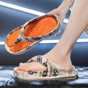รองเท้าแตะชายหาดกันลื่น กันกลิ่น ใส่สบาย ระบายอากาศได้ดี ทรงหัวมน สวมใส่สบาย สำหรับผู้ชาย