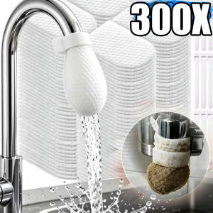 300pcs Universal Cotton Anti-splash Faucet Filter Bags / Tap Water Purification Filter Pouches / Efficient Household Filtration Accessories / Practical Kitchen Supplies To Filter Out Sediment Residues and Various