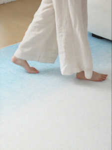 YUNHAOBUYI | Blue Atmosphear Creamy Style Easy Care Rug