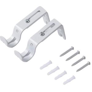 Curtain Rod Holder Portable Single Rod Bracket For WallCurtain Rod Bracket Curtain Rod Support Hanger For 1inch Curtain Rod