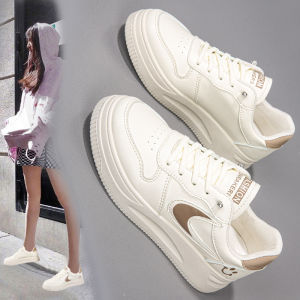 New 2025 Girls Sports Flat Shoes No-Tie Laces Big Kids White Sneakers Anti-Slip Running Shoes for Primary And Middle School Students