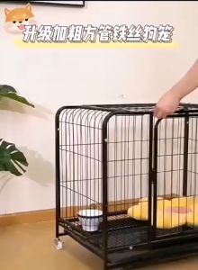 【READY-STOCK】PREMIUM Pet Cage Bold Metal Large Dog Cage Kennel Crate Stainless Steel With 4 Wheels 狗狗笼子 狗笼子带轮子 宠物大笼子 狗窝 狗屋子