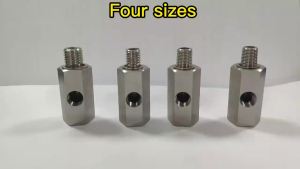 1/8 NPT Female To M12 M10 M14 Feed Line Gauge Tee Adapter Stainless Steel Oil Pressure Sensor Connector With Side Holes248