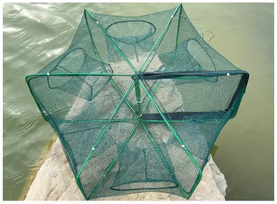 Mesh For Fishing Net/Tackle/Cage Folding Crayfish Catcher Casting/Fish Network Crab/Crayfish/Shrimp/Smelt/Eels Traps fishing