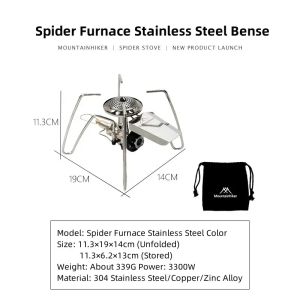 Mountainhiker | Mountainhiker Outdoor Portable Folding Spider Stove Camping Picnic Barbecue Household Stove Head