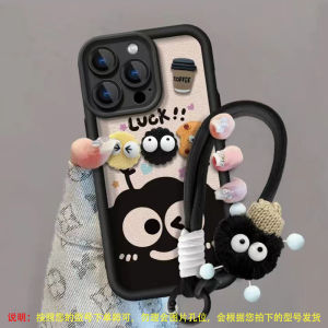 Stereo Coffee Briquette Emoji Plush Doll for Vivox200pro Phone Case X100ultra Drop-Resistant X90s/X80 New Arrival Goatskin X70/X60 Silicone X50 All-Inclusive X30x27 Protective Case
