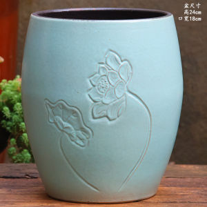 Handmade Large Mouth Ceramic Plant Pots for Orchids And Old Stem Flowers High Combination Thick Clay Flower Pots Simple Style Desktop Ground