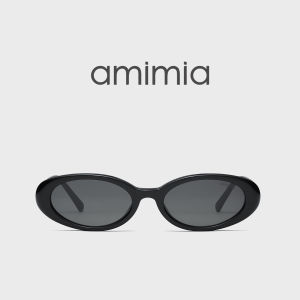 amimia | UV Protection Retro Oval Narrow Frame Sunglasses