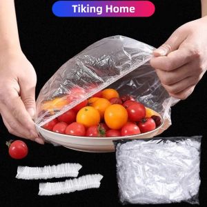 Reusable Disposable Food Cover Plastic Wrap Durable Elastic Food Lids for Bowls Elastic Plate Covers For Kitchen Food Saver Bag