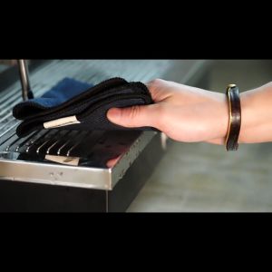 MHW-3BOMBER Portable Coffee Bar Barista Cleaning Towel with Hanging Ring Absorbent Espresso Cup Dish Towels Kitchen Acce