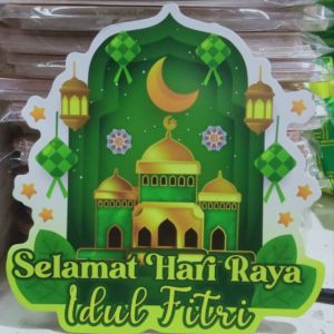 5 Pcs Stiker Parcel Hampers Hantaran Lebaran Idul Fitri