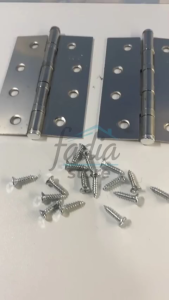 Engsel 4 inch / Engsel untuk Pintu dan Jendela / Engsel Silver 4" HPP