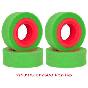 2/4Pcs EVA Dual Stage Foam 115-120mm Fit 1.9" Wheel Tires for 1/10 RC Crawler Axial SCX10 Capra 90046 TRX4 TRX6 Gen8 VS4-10