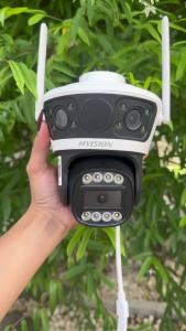 ใหม่ อัพเกรด 3เลนส์ กล้องวงจรปิดกันน้ำ 8MP 4K 16X ดูกล้อง3จอในเวลาเดียวกัน มองเห็นภาพสีในตอนกลางคืน พูดสนทนาได้สองฝั่ง กล้องวงจรปิด360° หมุนได้ wifi กล้องวงจรปิดไร้สาย 3LENS