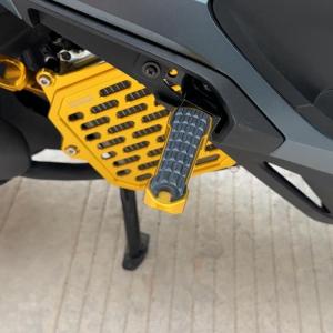 SEMSPEED Motorcycle CNC Rear Footpegs Passengers Footrest Foot Pegs Matting For Honda Giorno Click Lead 160 125 2021-2025