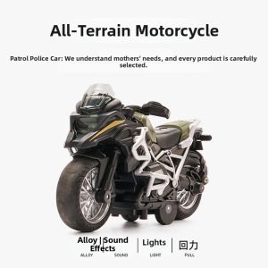 Lights and Sound Alloy Toy Motorcycle Model 1/14