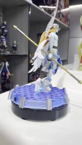 Bandai | Light‑Up Color Box Version Actual Shot Digimon Series Angemon & Angewomon GK Figure Anime Statue Ornament Trendy Toy Gift