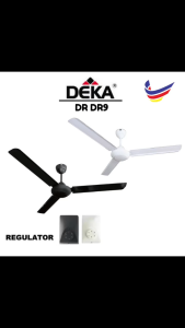 DEKA DR9 60" Ceiling Fan 3 Metal Blades 5 Speed Regulator Control AC Motor 3 Years Warranty