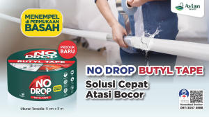 NODROP LAKBAN ANTI BOCOR BUTYL TAPE PER METER