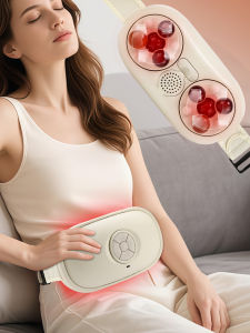 3 chế độ cường độ không dây bụng Lắc Massager bian đá nhào chống dụng cụ làm tan mỡ tích tụ để làm phẳng bụng Điện bụng Massager liệu pháp ánh sáng đỏ 2 cấp độ nước nóng Đồ đốt mỡ với moxibustion hộp