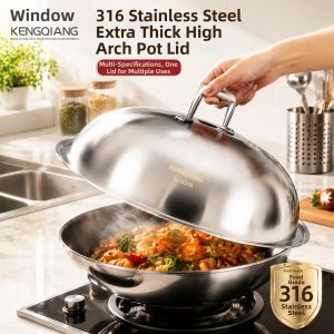 RONGCHUAN | Spill-Proof Heat-Resistant High Arch Lid 32cm