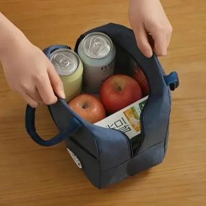 New Versatile Insulated Lunch Bag Student Portable Aluminum Bento Lunch Handbag Insulation Picnic Insulation