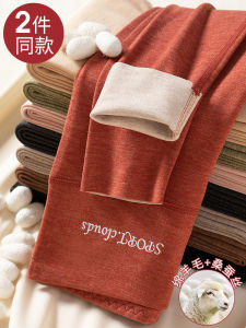 High Waist Thin Design Autumn Pants Womens Inner Warm Bottoming Trousers Pure Cotton Wool Pants Winter Heat Generating Underwear