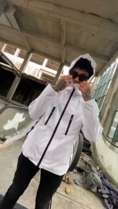 RA Cloth Jaket Gorpcore Waterproof Bloodsuck Jaket Parasut Pria Casual Anti Air