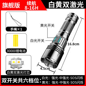Dual-Source Long-Endurance Mini Flashlight Super Bright Chargeable Outdoor High-Range Portable Lamp for Camping And Travel