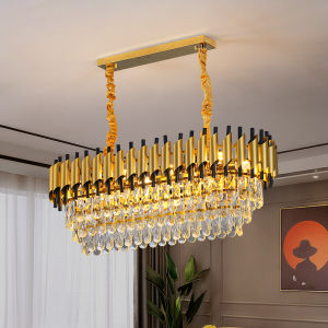 KASIDA Modern Luxury Gold Crystal chandelier ceiling light sala pendant lights Super Bright drop light Fixture chandelier light modern for living room dinning room kitchen Hotel Hanging Lamp