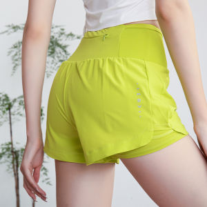 Womens cao eo quần Short chạy bộ nhanh khô tập luyện thể thao quần short với lưới lót túi có khóa kéo