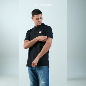 Bombboogie Kaos Polo Pria Haelyn Black 12E64B4BK