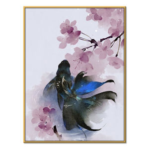 Good Luck Carp DIY Digital Oil Painting Cartoon Anime Hand Drawn Coloring Handmade Acrylic Painting Living Room Decor Artwork