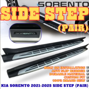 CPS KIA SORENTO 2021-2025 SIDE STEP PAIR (12199)