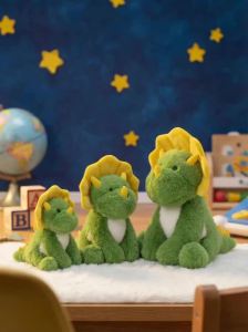 25/35/45CM Cute Cartoon Sitting Triceratops Plush Toys Soft Stuffed Doll Sleep Appease Toys Birthday Gifts