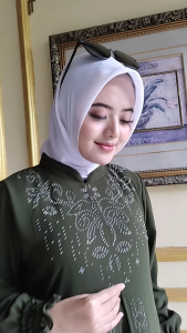 gamis muslim ceruty babydoll mix payet swarovsky