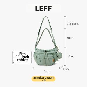 LAIFU | Lightweight Large Capacity Womens Commuter Crossbody Bag Nylon Canvas