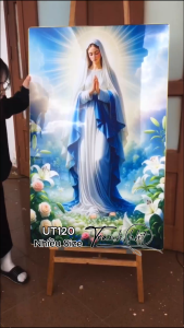Tranh đức mẹ Maria tranh công giáo Thiên Chúa Giê su jesus treo tường Tranh Công giáo Đức mẹ Maria tráng gương UT120