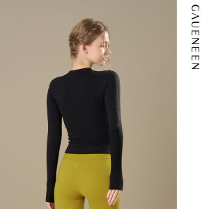 Gaueneen Womens Yoga Fitness Top Long Sleeve Sportswear High End Fashion Professional Outerwear Breathable Moisture Wicking