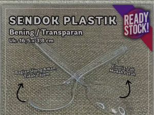 Sendok Makan Plastik Bening isi 25 pcs
